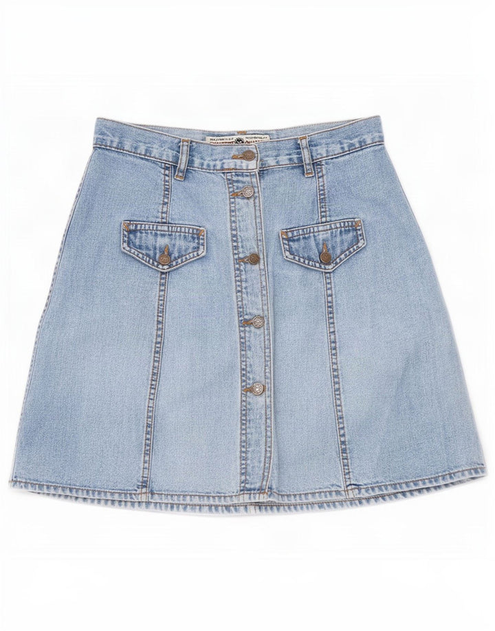 jupe en denim femme vintage W28 Bleu moyen