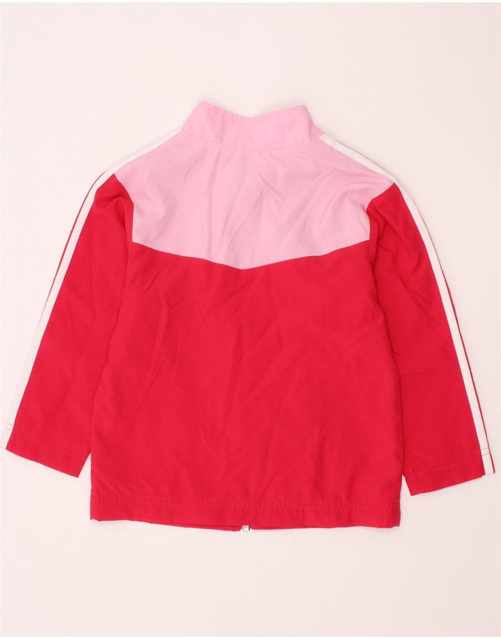 ADIDAS Veste de survêtement pour bébé fille 18-24 mois Rouge Colourblock