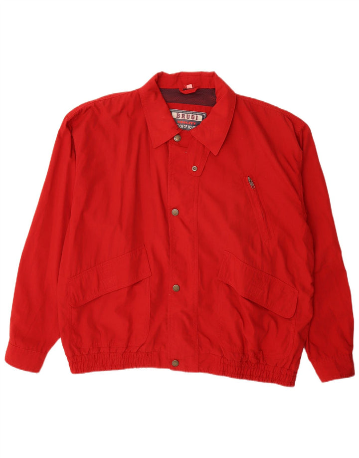 BRUGI Veste Bomber Homme IT 52 XL Rouge Polyester