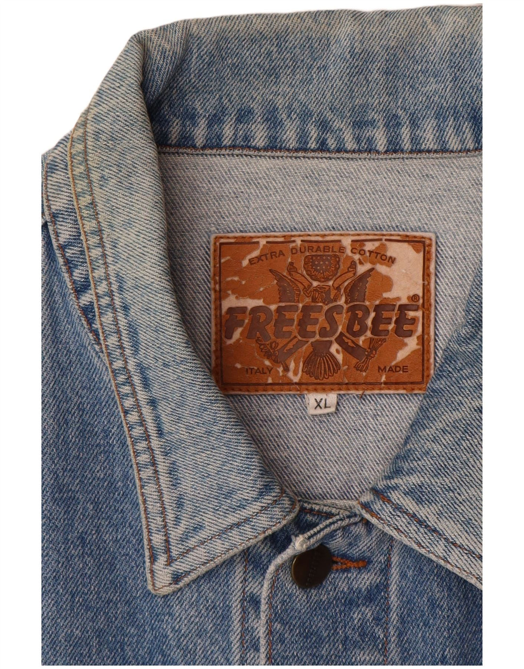 veste en denim homme vintage UK 42 XL Coton Bleu