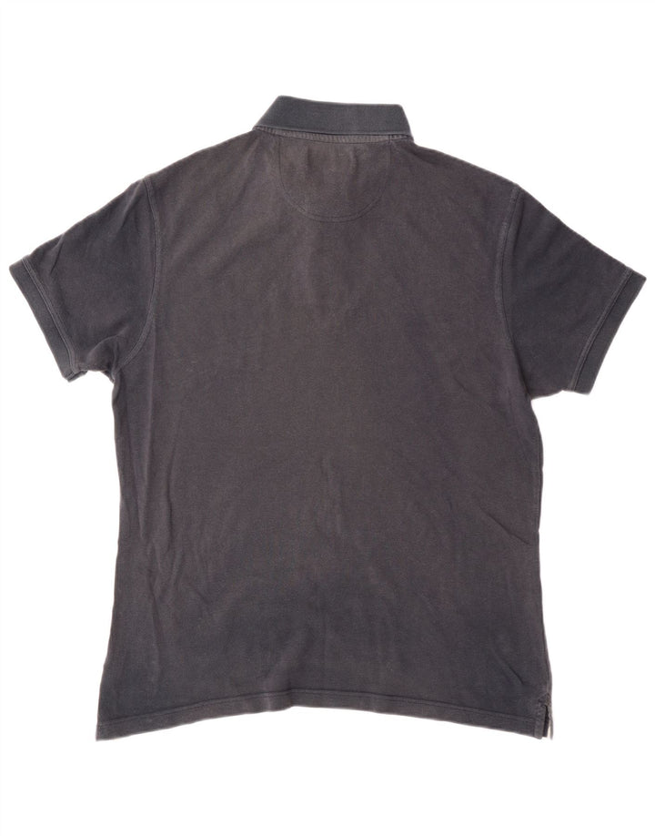 Barbour Polo Homme Grand Bleu Marine Coton