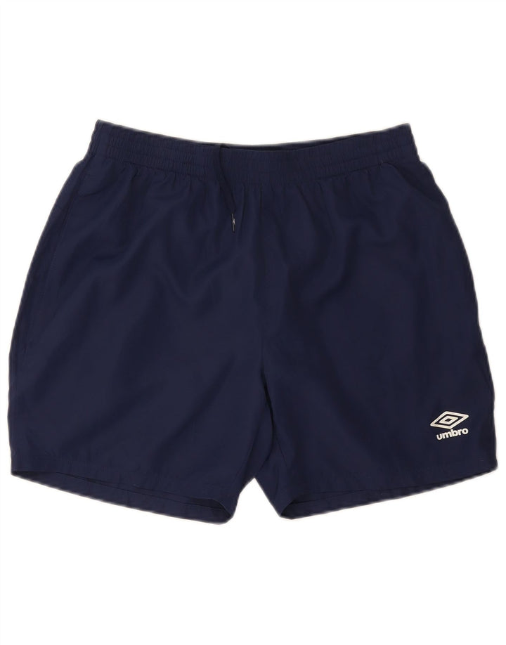 Umbro Short de Sport Homme Bleu Marine Moyen Polyester