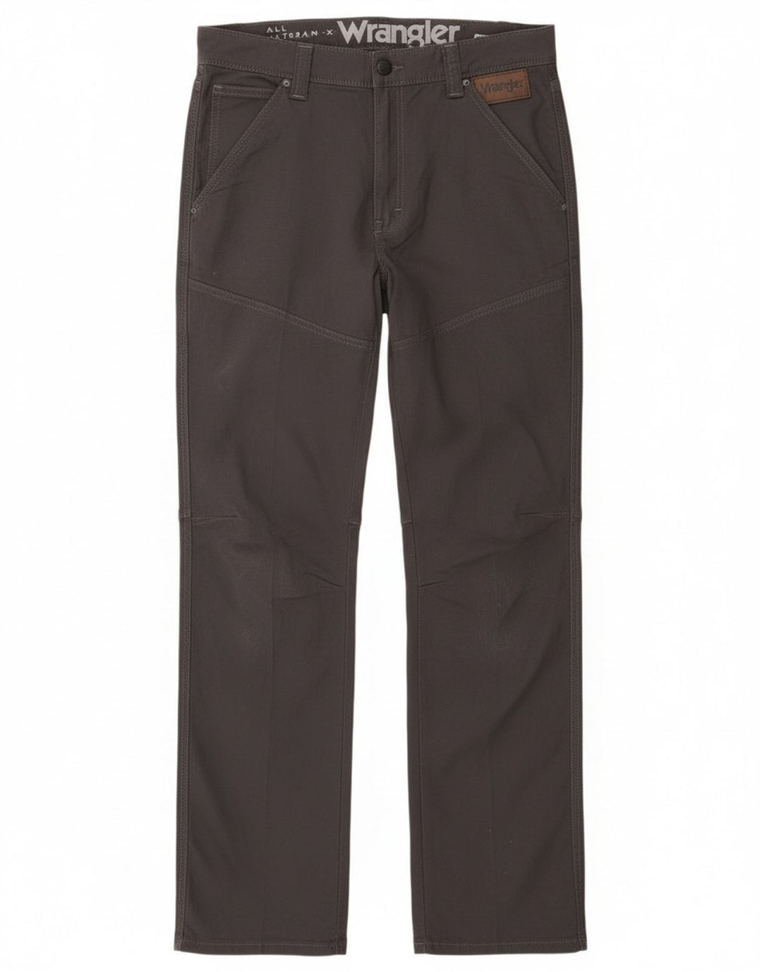 Wrangler Pantalon décontracté droit pour homme W33 L33 Gris