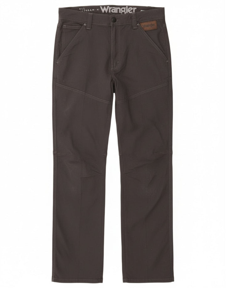 Wrangler Pantalon décontracté droit pour homme W33 L33 Gris