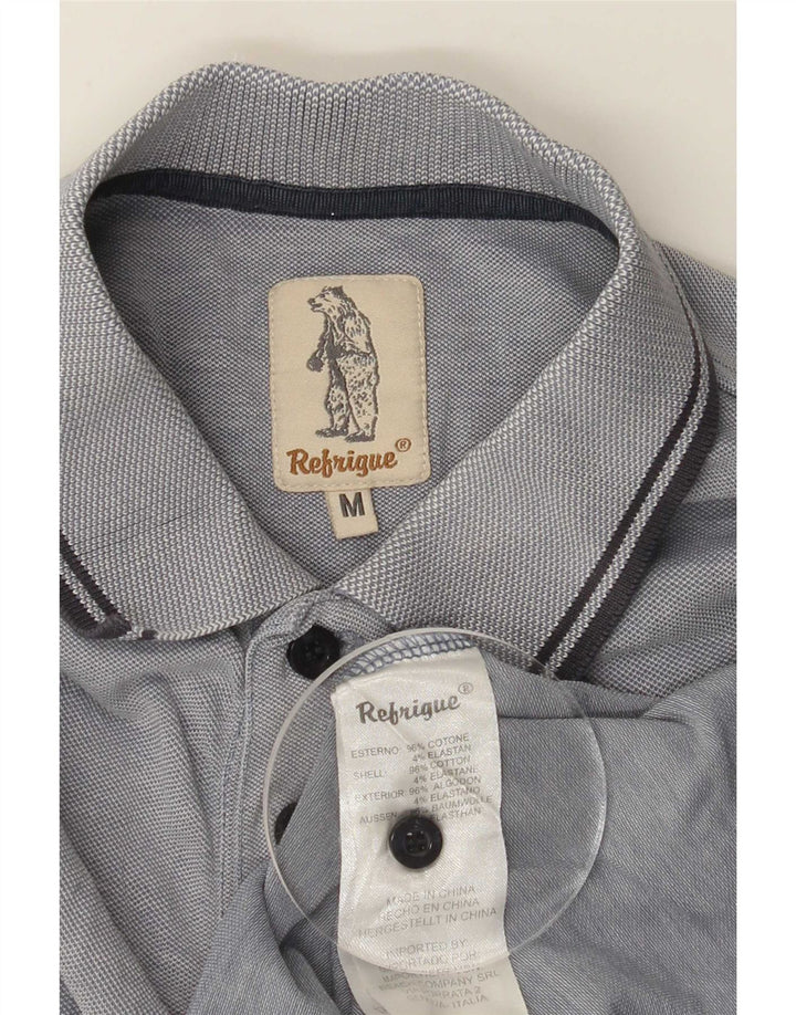 Polo Homme Refrigue Coton Bleu Moyen