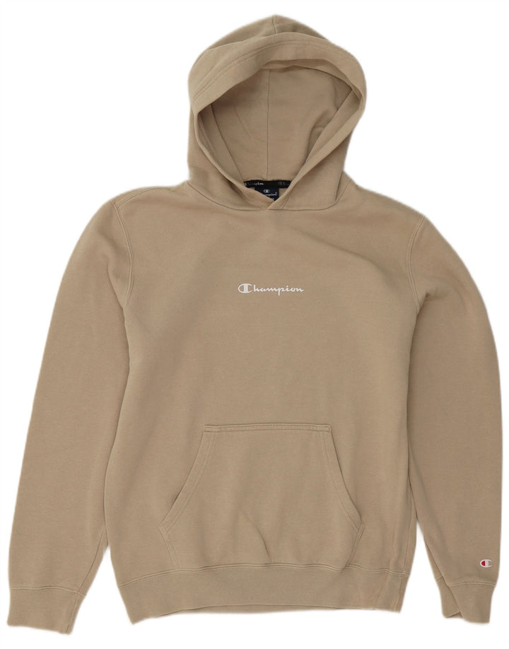 Champion Pull à capuche en coton beige moyen pour homme