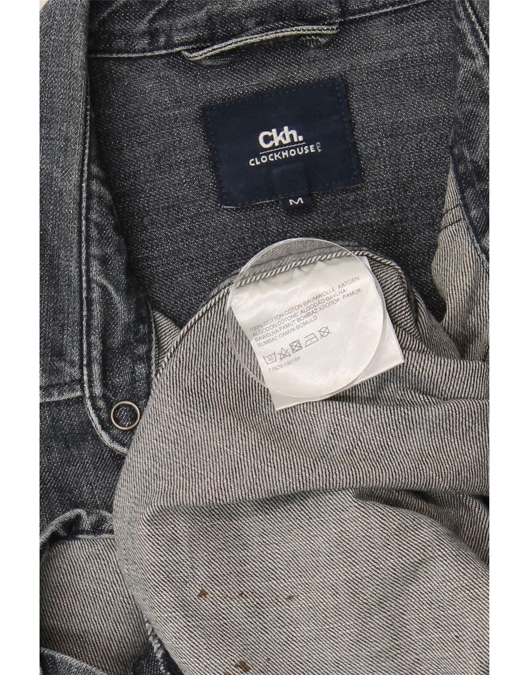 CLOCK HOUSE Mens Denim Shirt Medium Navy Blue Cotton Vintage CLOCK HOUSE and Second-Hand CLOCK HOUSE from Messina Hembry 