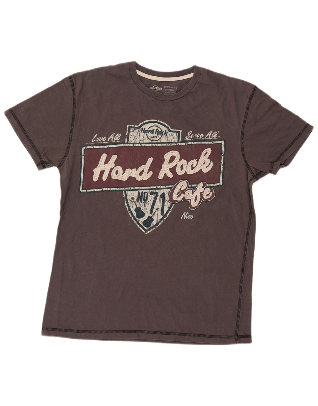 Hard Rock Cafe T-shirt graphique pour homme en coton gris moyen
