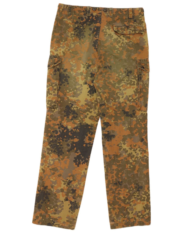 Pantalon Cargo Droit Homme Vintage W34 L32 Coton Camouflage Vert