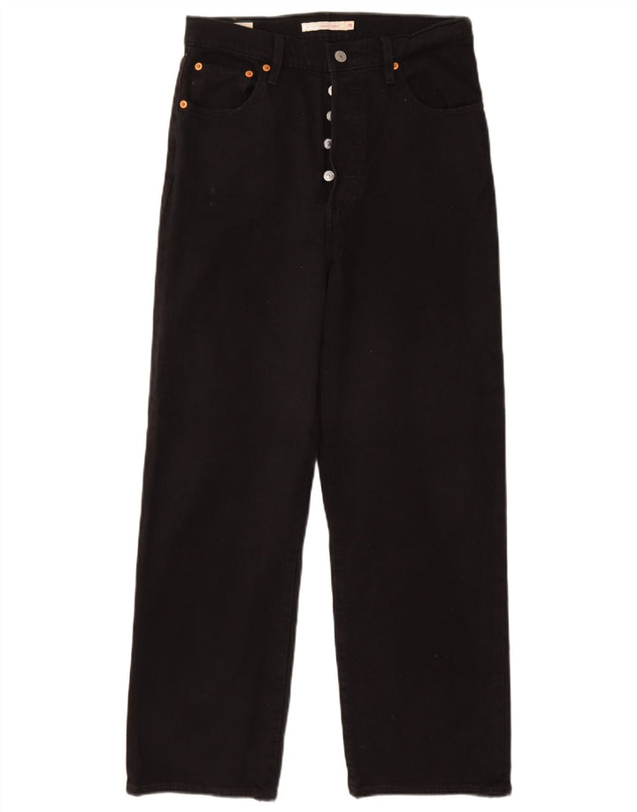 LEVI'S Jean droit taille haute Ribcage femme W29 L27 coton noir