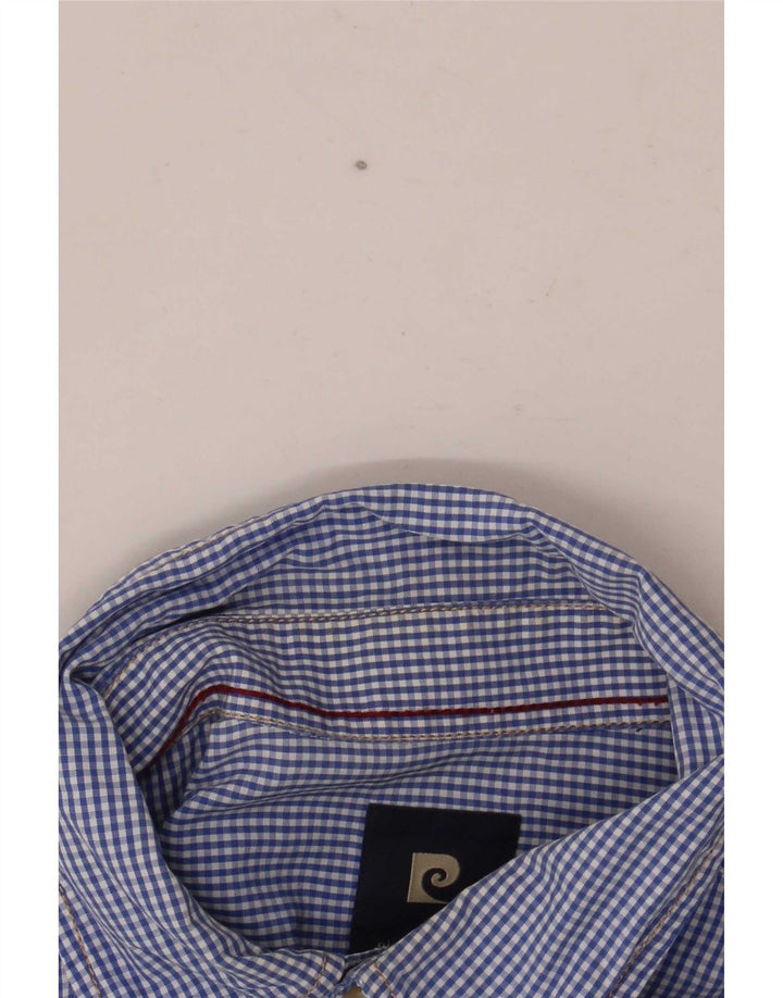 Pierre Cardin Chemise Graphique Homme Bleu Moyen Vichy