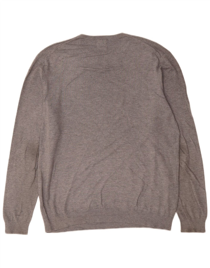 Zara Pull ras du cou pour homme, grand gris