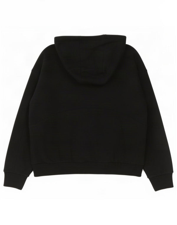 Sweaty Betty Pull à capuche zippé surdimensionné pour femme UK 16 Grand coton noir