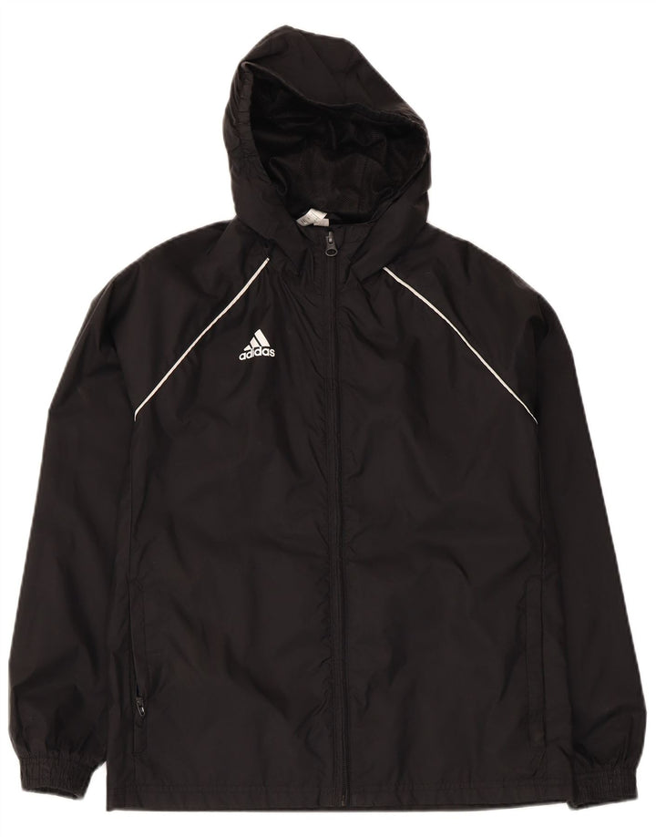 Adidas Veste de pluie à capuche garçon 11-12 ans Noir Polyester