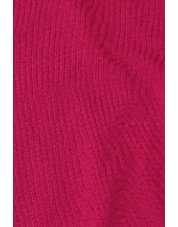Nike Sweat-shirt surdimensionné graphique pour femme UK 14 en coton rose moyen