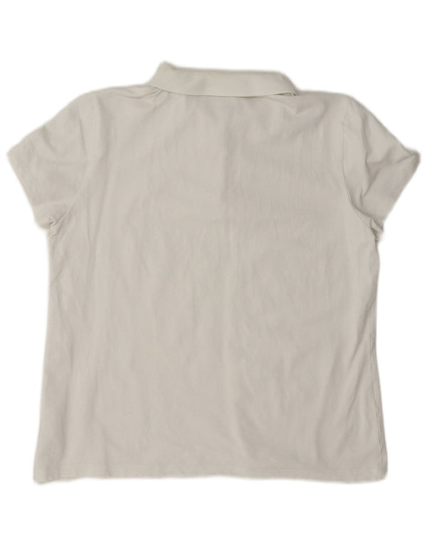 Puma Polo Femme UK 16 Large Bleu Coton
