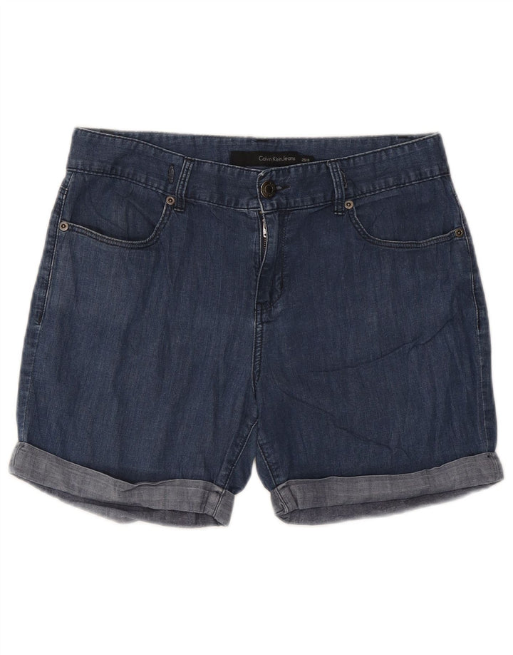 Calvin Klein Jeans Short en jean pour femme US 8 Medium W29 Bleu Coton