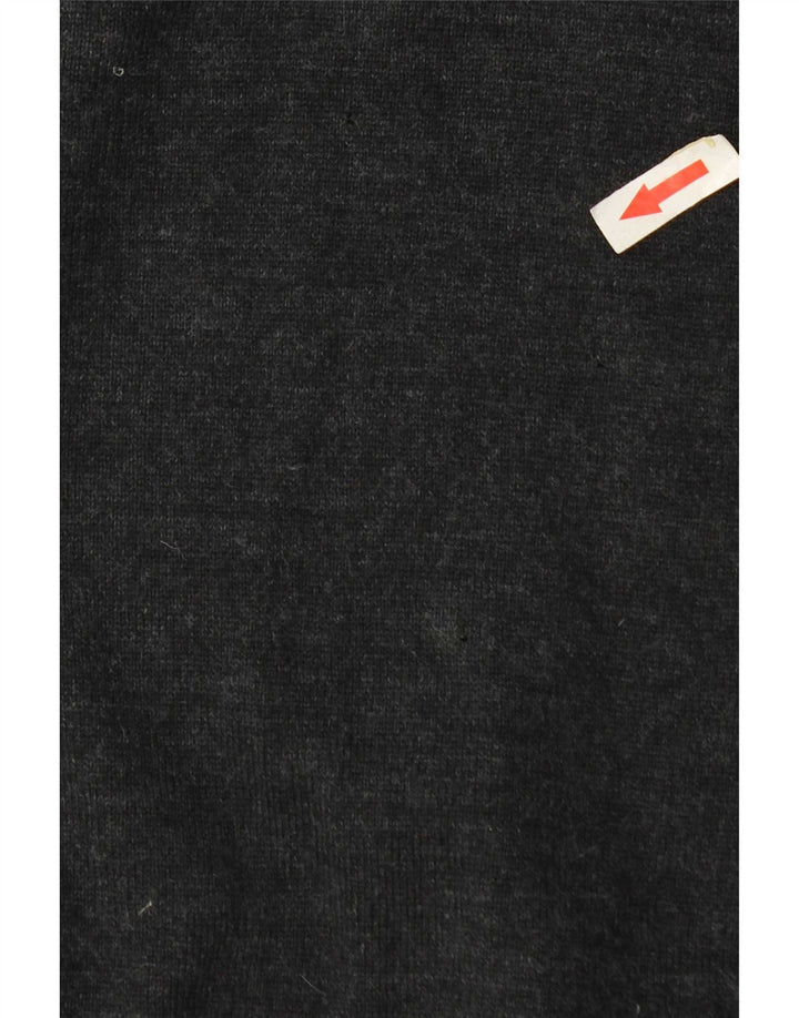 Marks & Spencer Pull à col polo pour homme Coupe ajustée en laine Gris Taille L