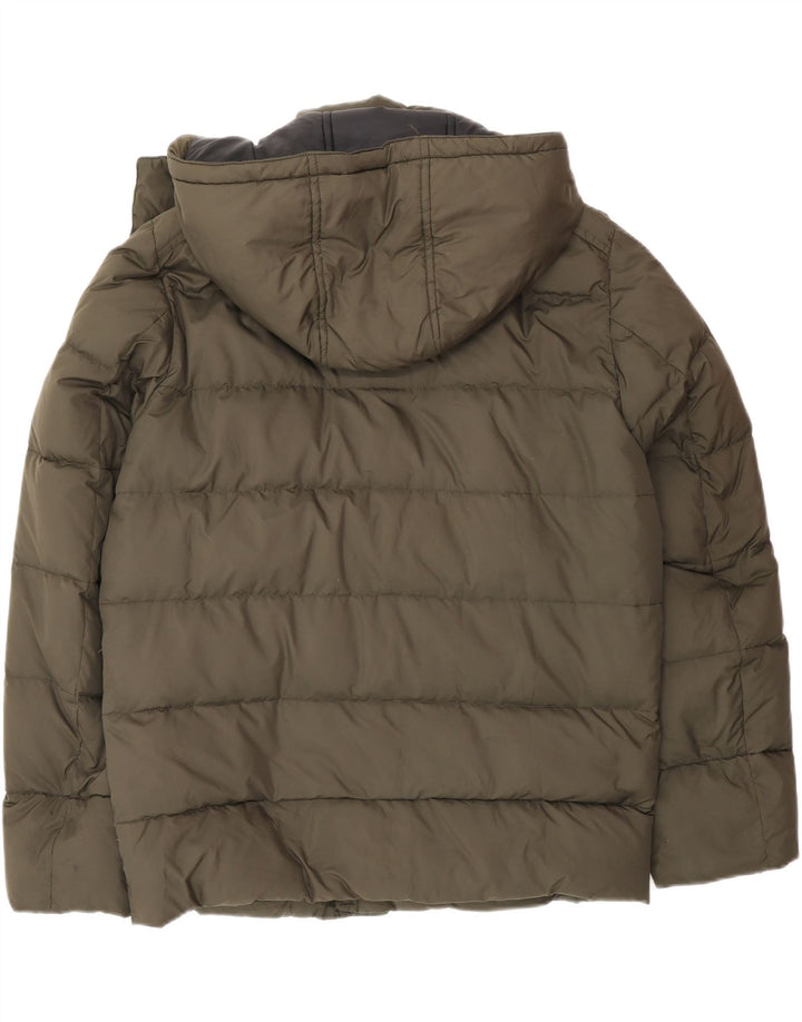 Fay Veste matelassée à capuche pour homme UK 40 Large Kaki Polyamide