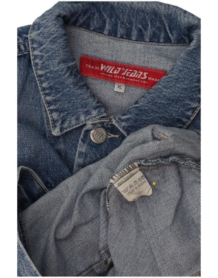 Wild Jeans Veste en Jean Femme UK 18 XL Bleu Coton