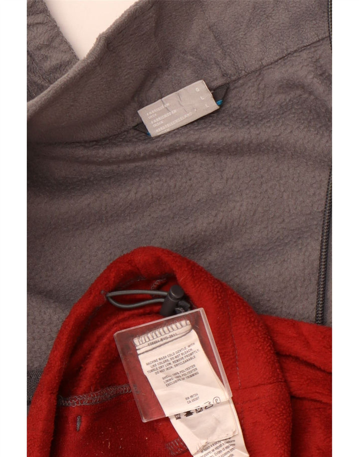 COLUMBIA Veste Polaire Homme UK 40 Large Rouge Colorblock Polyester