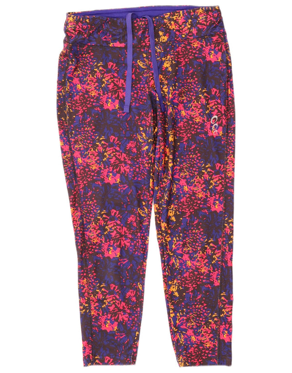 Crivit Leggings Femme UK 14/16 Moyen Multicolore Floral Polyester