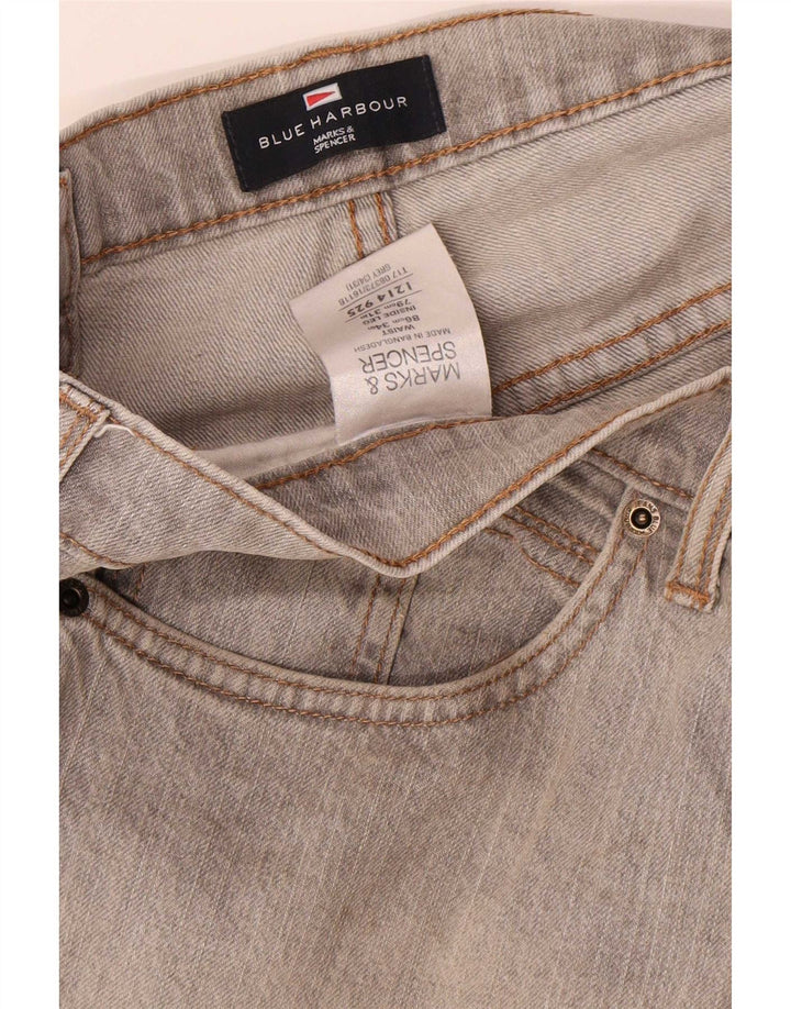 Marks & Spencer Jean droit Blue Harbor homme W34 L31 coton gris