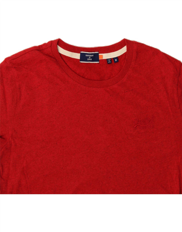 SUPERDRY Mens T-Shirt Top Medium Red Cotton Vintage Superdry and Second-Hand Superdry from Messina Hembry 