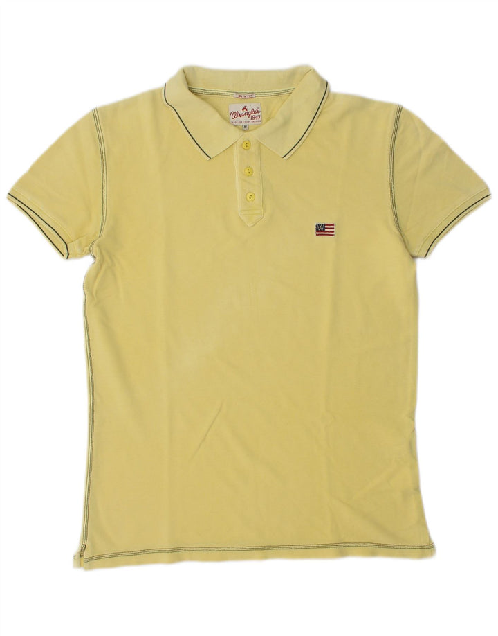 Wrangler Polo Slim Fit Homme Jaune Moyen Coton