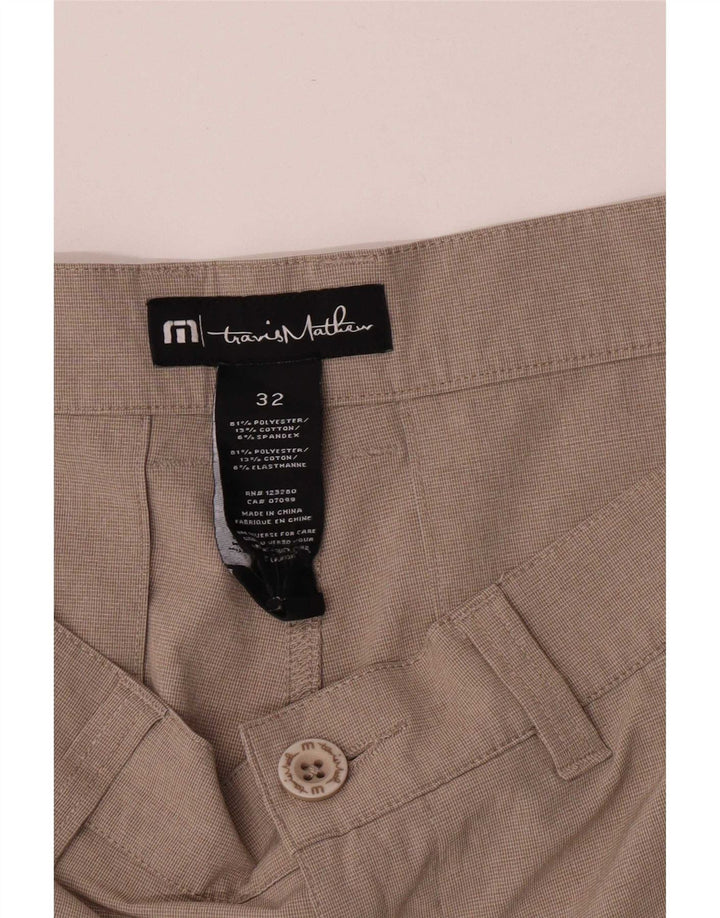 Travis Mathew Short chino coupe régulière pour homme W32 en polyester beige moyen