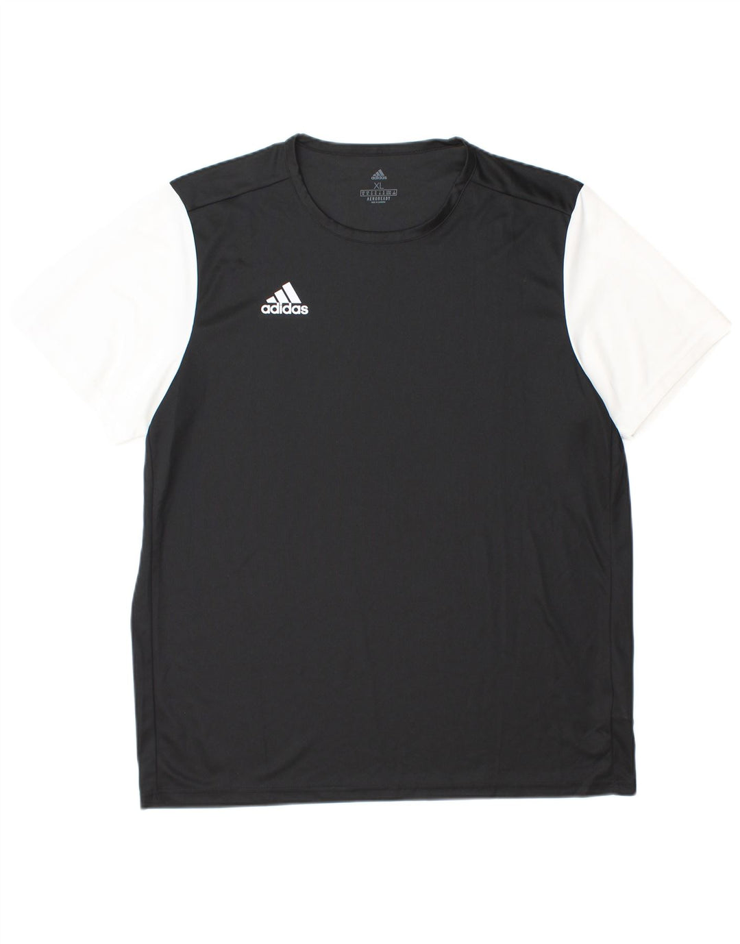 Adidas Hommes Aeroready T-Shirt Top XL Noir Colorblock Polyester