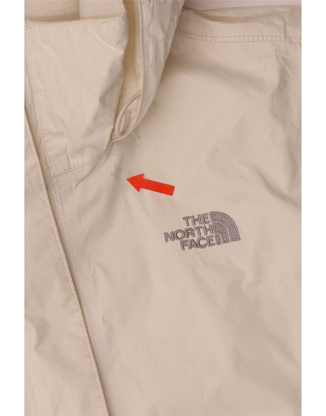 The North Face Veste de pluie à capuche pour femme UK 14 Medium White Nylon