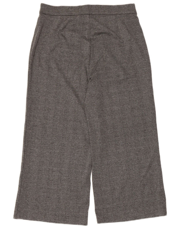 Marks & Spencer Pantalon court pour femme UK 16 Large W34 L24 Gris à carreaux
