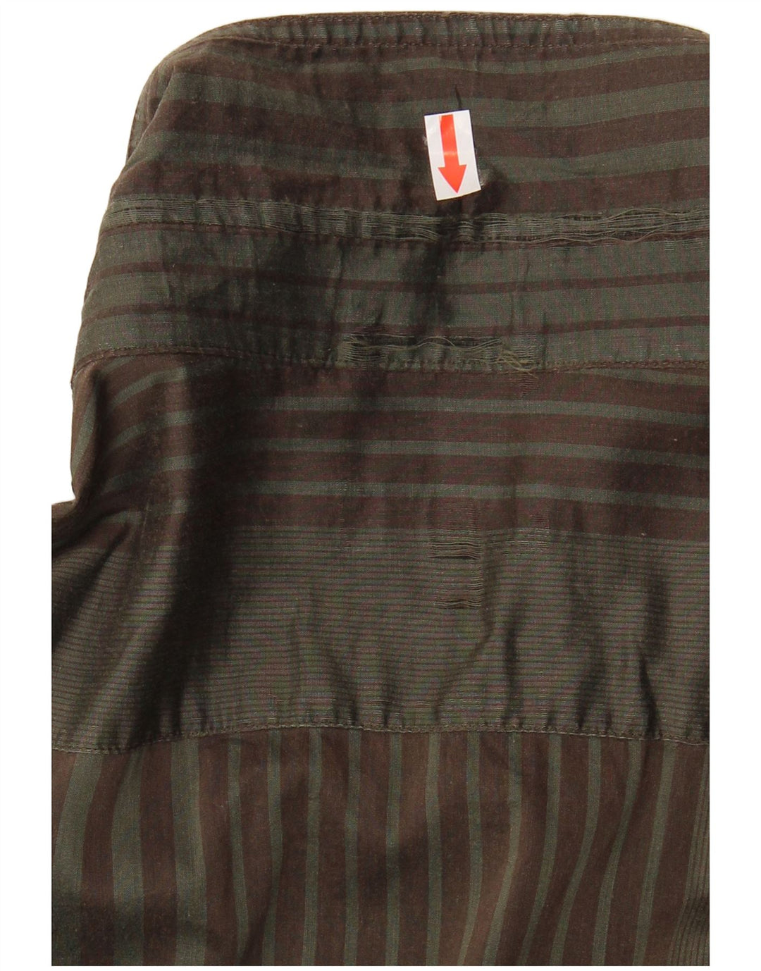 Trussardi Jeans Chemise Homme 3XL Kaki Rayé Coton