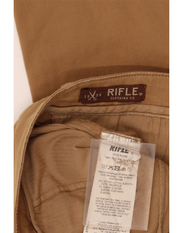 RIFLE Pantalon Chino Slim Homme W32 L30 Coton Beige