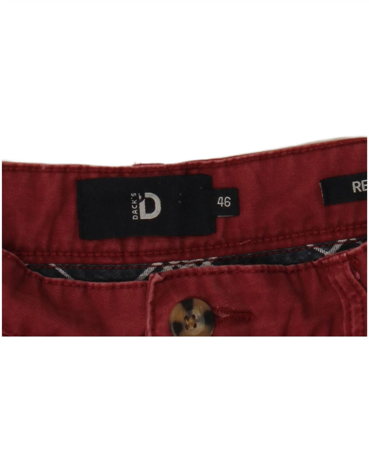 Dack's Short Chino Regular Homme IT 46 Small W33 Bordeaux