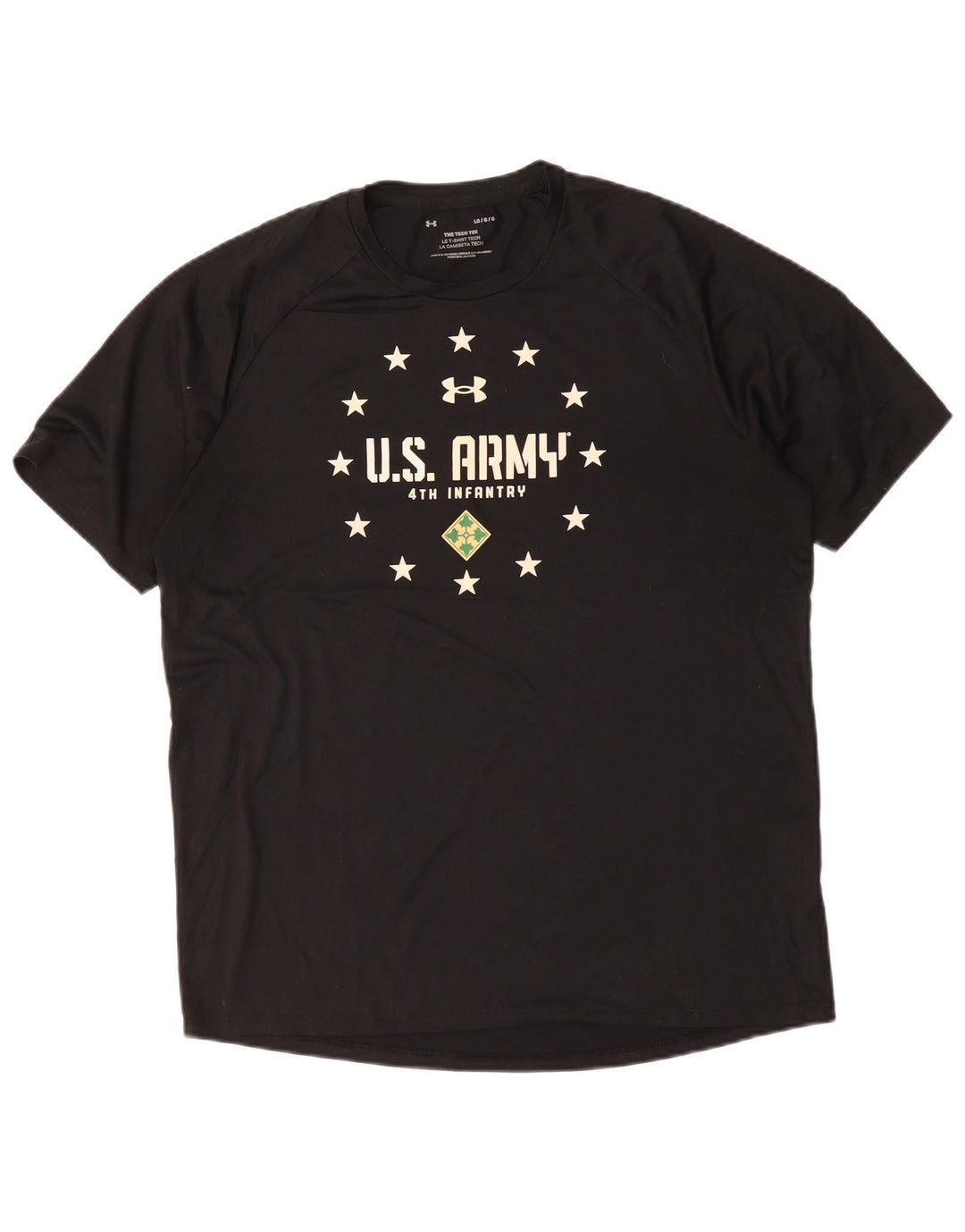 Under Armour T-shirt graphique de l'armée américaine pour hommes, grand noir