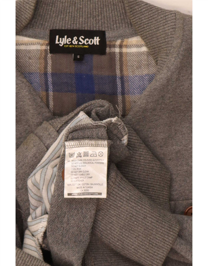 Lyle & Scott Pull Cardigan Homme Petit Gris Coton