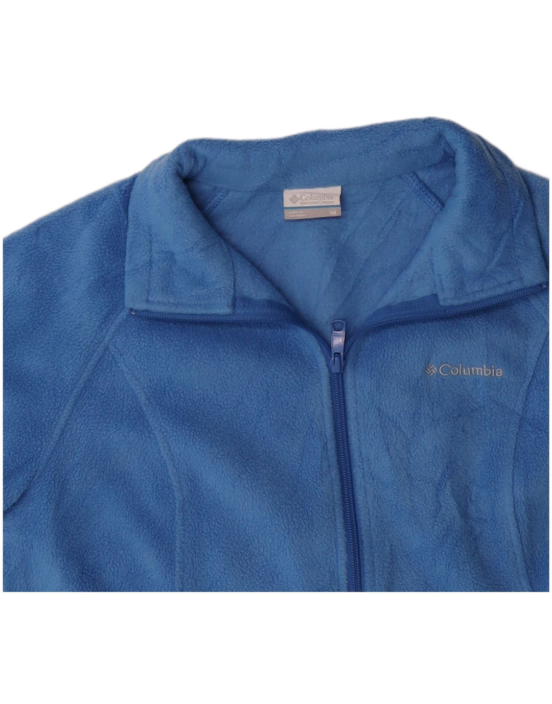 COLUMBIA Veste Polaire Femme UK 14 Bleu Moyen Polyester