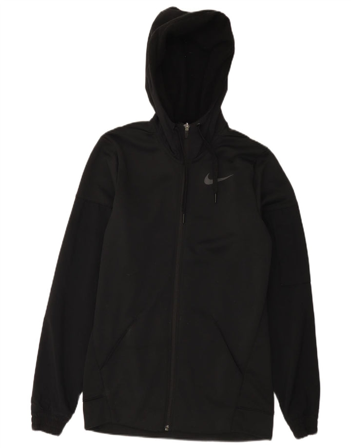 Nike Hommes Dri Fit Zip Sweat à capuche Petit Noir Polyester