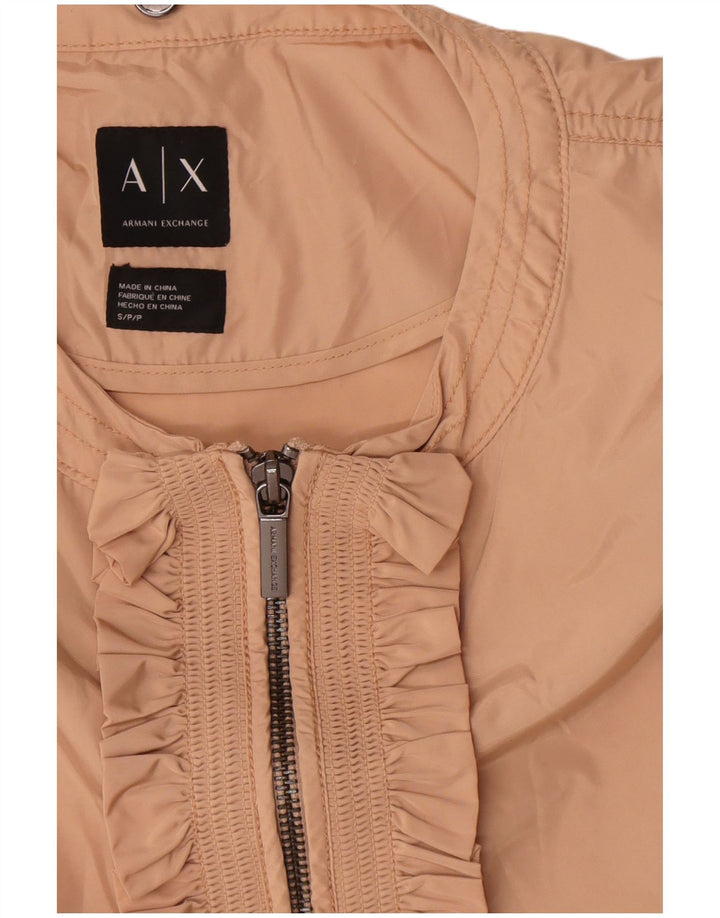 Armani Exchange Veste Femme UK 10 Petit Rose Polyester