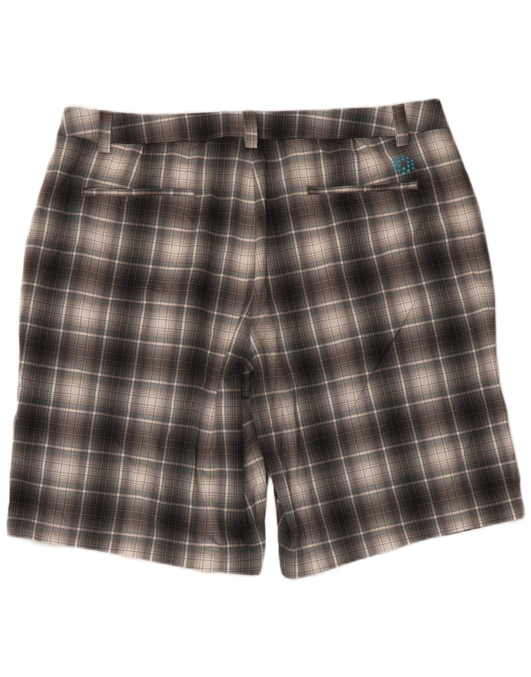 Puma Short Chino Homme W40 XL Gris Carreaux Polyester