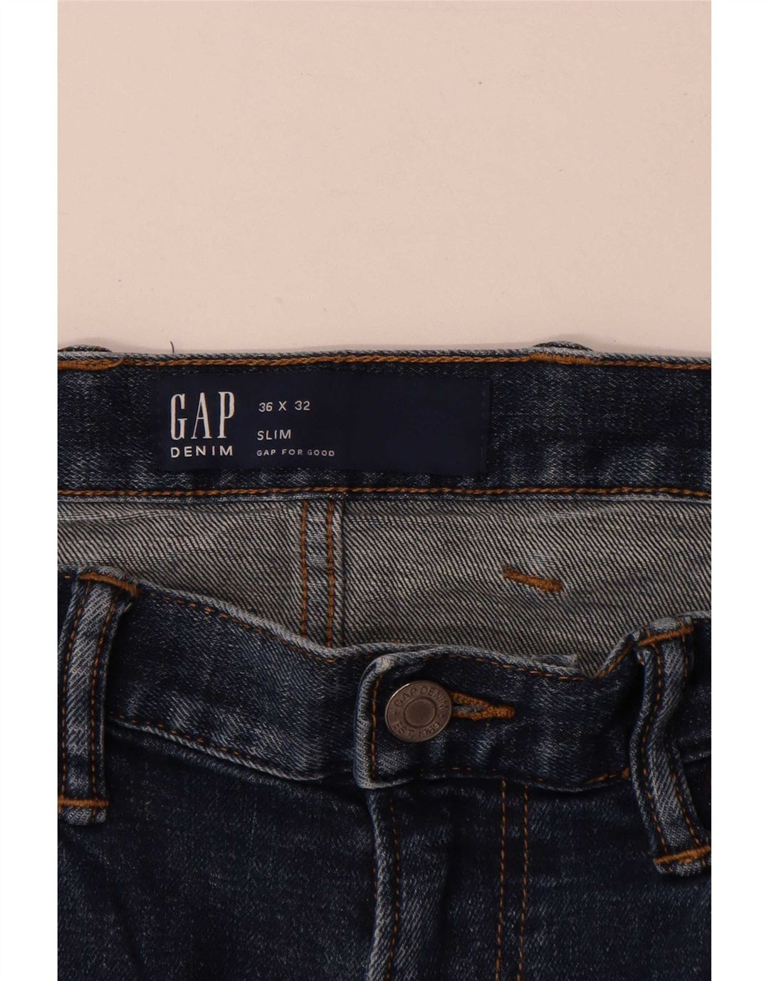 Gap Jean Slim Homme W36 L27 Bleu Marine Coton