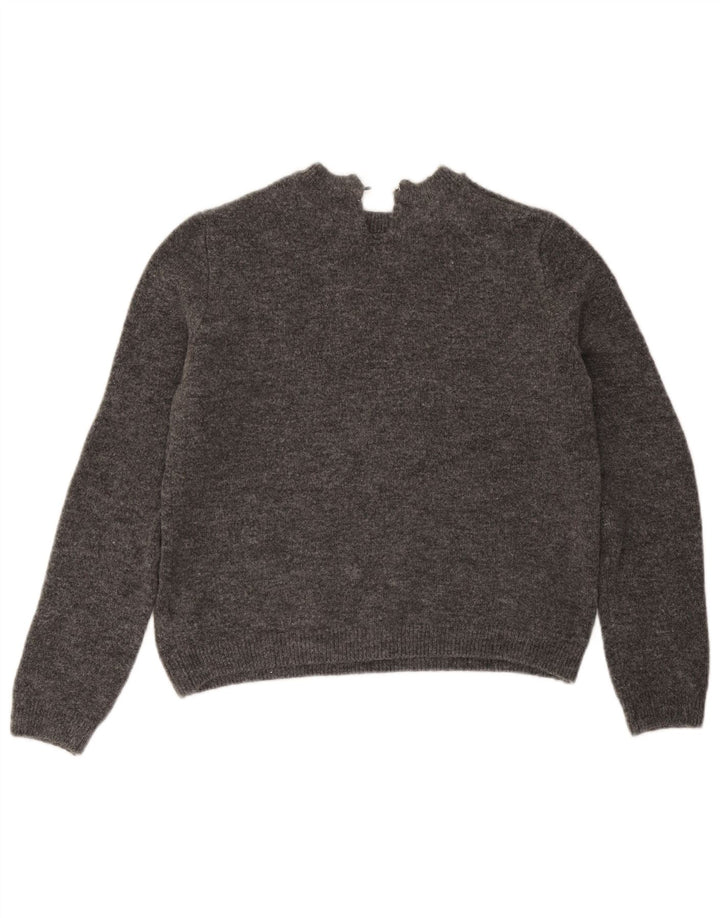 Marks & Spencer Pull col bateau pour femme UK 14 Gris moyen Acrylique
