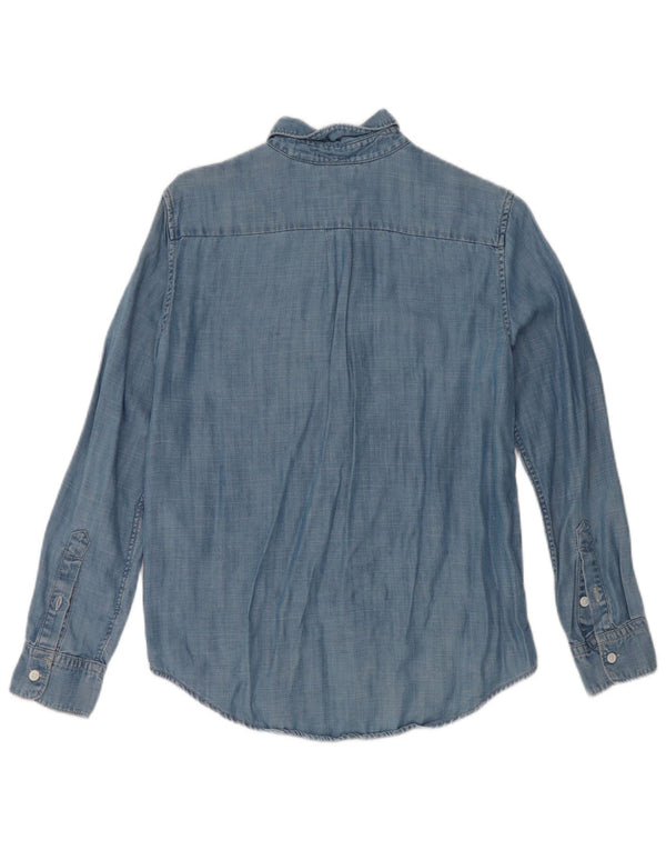 Levi's Chemise en Jean Coupe Boyfriend Femme UK 2 2XS Bleu Lyocell
