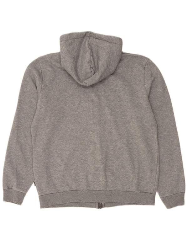 Puma Sweat à Capuche Zippé Homme Gris Moyen Coton