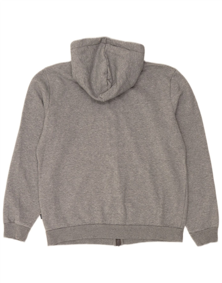 Puma Sweat à Capuche Zippé Homme Gris Moyen Coton