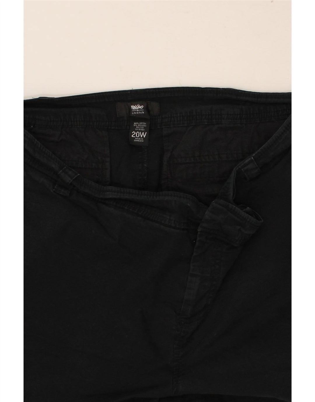 MOSSIMO Womens Chino Shorts W40 2XL Black Cotton Vintage Mossimo and Second-Hand Mossimo from Messina Hembry 