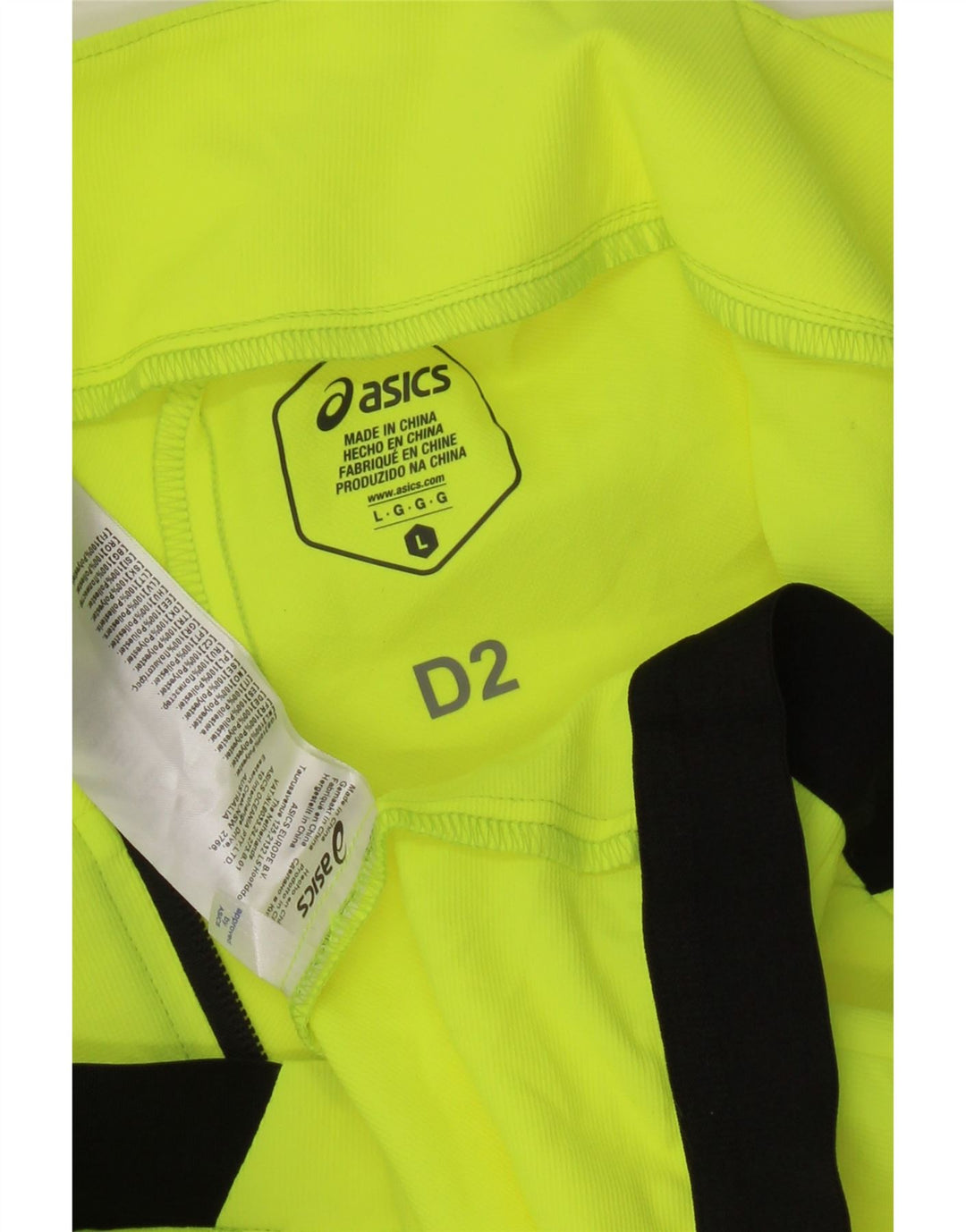 Asics Veste de survêtement sans manches pour homme Large Vert Colorblock