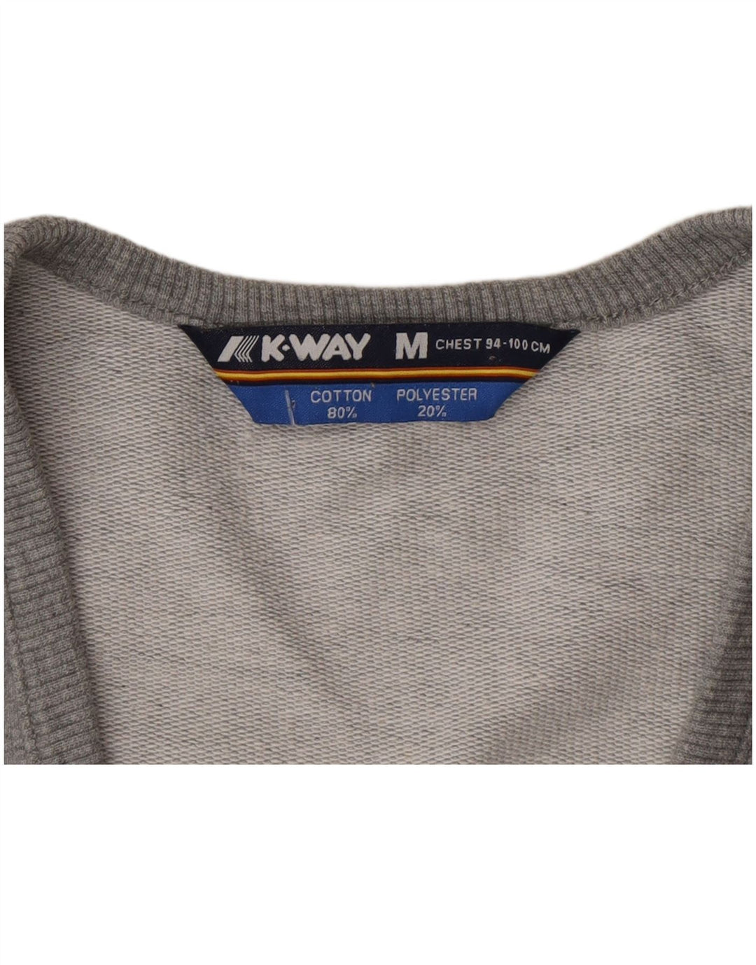 K-Way Veste de survêtement sans manches pour garçon 12-13 ans Gris moyen en coton